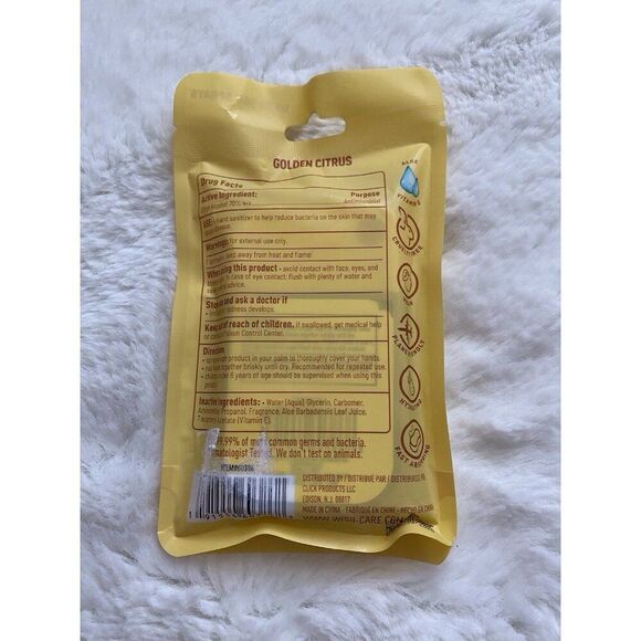 Smart Care Scented Hand Sanitizer Spray 1.5 Fl Oz Golden Citrus Hydrating NEW - Picture 5 of 9